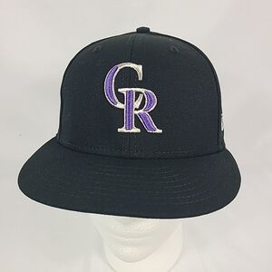 NEW Colorado Rockies National Baseball Hall Of Fame Cooperstown Fitted Hat 7 5/8